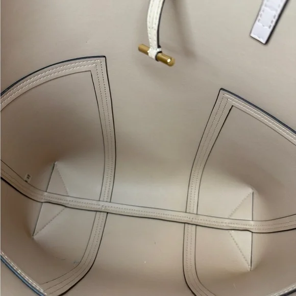 Tory Burch T Block North South Tall Tote Pink Shell - Picture 9 of 13